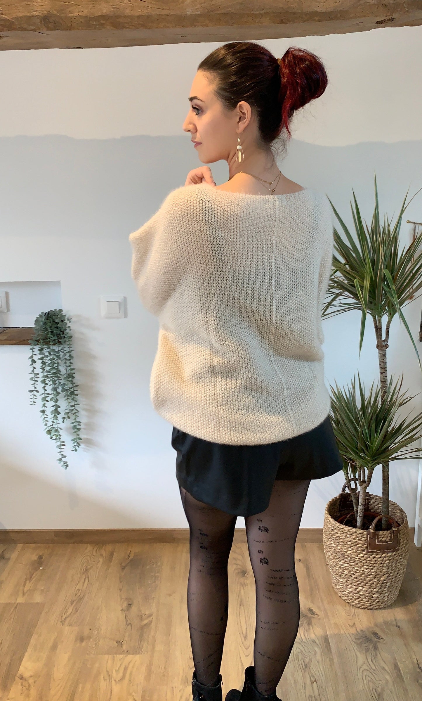 Pull beige ou noir